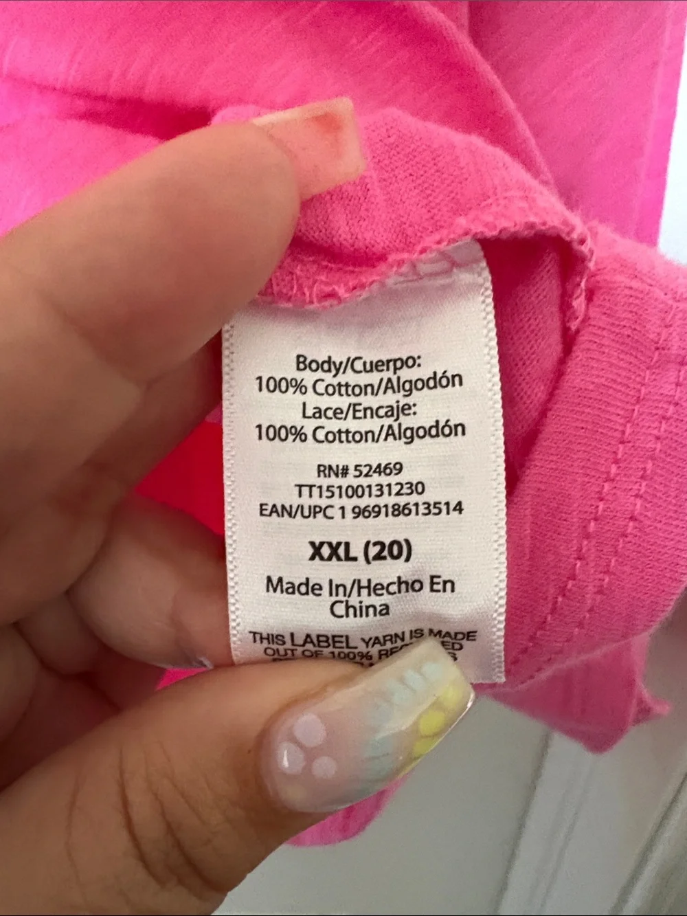 Time and Tru Long Sleeve Embroidered Top Pink Size XXL